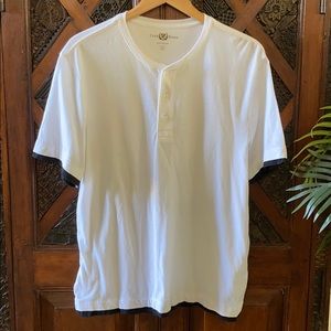 Club Room Short-Sleeve Henley Shirt Size L